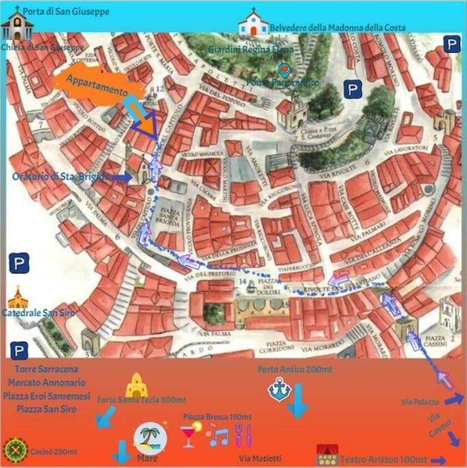 Appartamento La Casa De Grace Sanremo Esterno foto